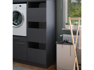 Regál s dvířky Mr. Sauber, antracitový