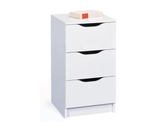 Komoda se 3 zásuvkami Westphalen, bílá