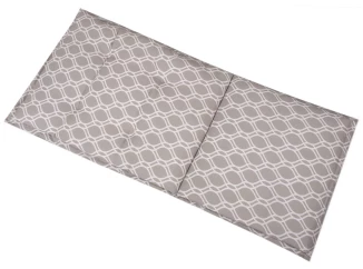 Zahradní polstr Sunday 50x118 cm, vlnky, šedý