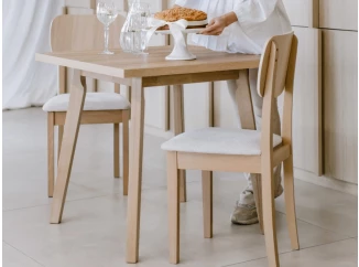 Čtvercový jídelní stůl Norveg 80x80 cm, dub sonoma