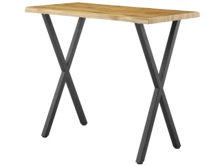 Barový stůl v zaobleném tvaru Mikkel 120x60 cm, divoký dub