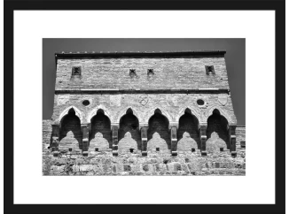 Rámovaný obraz Porta San Giovanni, černobílý