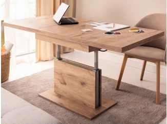 Rozkládací konferenční stolek s nastavením výšky Cortado 110-150 cm, dub artisan