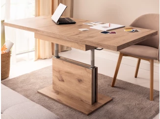 Rozkládací konferenční stolek s nastavením výšky Cortado 110-150 cm, dub artisan