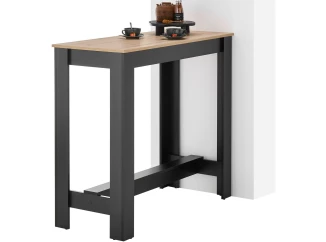 Barový stůl Modesto, dub artisan/černý