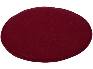 Podsedák na židle Davos, vínově červený, kulatý 38 cm