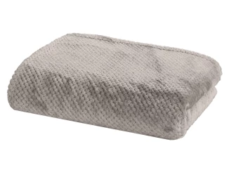 Deka Spots 150x200 cm, stříbrná