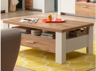 Konferenční stolek Matera, starý dub/bílá