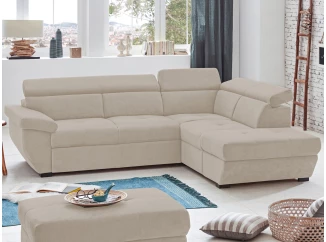 Rohová sedací souprava Speedway, béžová látka, pravý roh