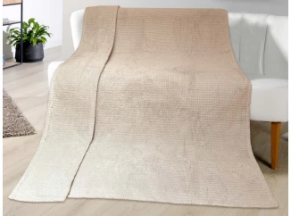 Kašmírová deka ZigZag 150x200 cm, písková