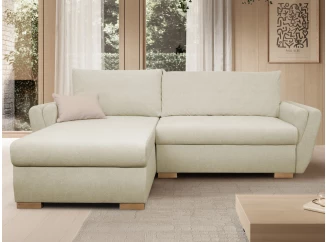 Rohová sedačka Helvetius, béžová látka