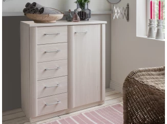 Skříňka se zásuvkami Luxor 93 cm, polární modřín