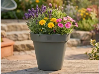 Květináč Kanten 40 cm, zelený