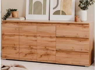 Široká komoda se zásuvkami Image 179 cm, medový dub
