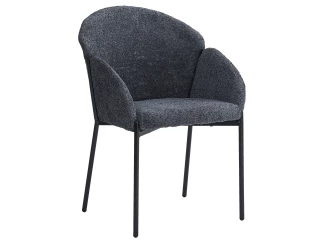 Jídelní židle Felicita, kouřově šedá strukturovaná látka