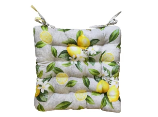 Podsedák na židle Amalfi 40x40 cm, citron