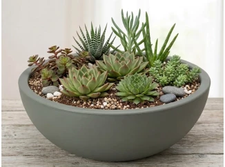 Květináč Kanten 40x16 cm, zelený