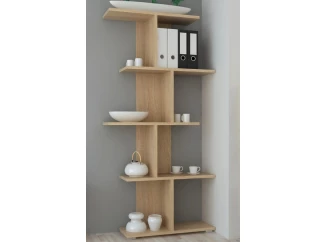 Členitý regál Fox, dub sonoma