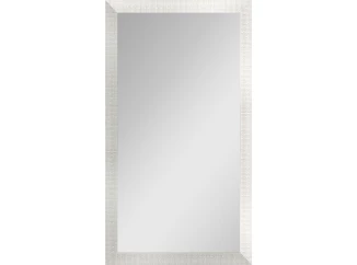 Nástěnné zrcadlo Glamour 40x80 cm, bílá struktura