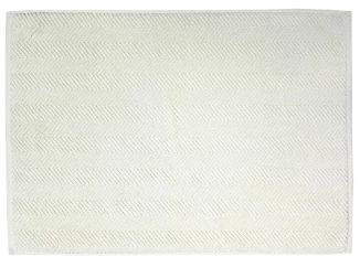 Koupelnová předložka Ocean, BIO bavlna, krémová, 50x70 cm