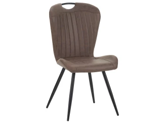 Jídelní židle Nottingham, hnědá vintage optika kůže