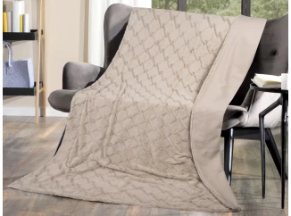 Kožešinová deka Fox 150x200 cm, písková hnědá