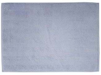 Koupelnová předložka Ocean, BIO bavlna, holubí modrá, 50x70 cm