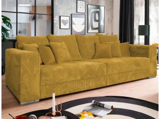 Pohovka Richard, hořčicová žlutá látka