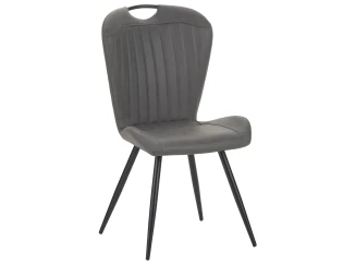 Jídelní židle Nottingham, šedá vintage optika kůže