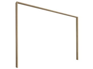 Paspartový rám k šatní skříni Bravo, 280 cm, dub mauvella