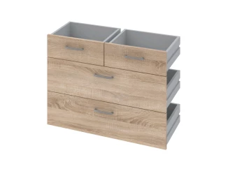 Sada zásuvek (4 ks) Mega 02, dub sonoma