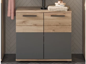 Koupelnová skříňka pod umyvadlo Mason, dub/šedá