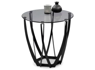 Stolek Maya, 50 cm, šedé sklo