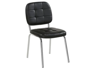 Jídelní židle Emilia, černá ekokůže