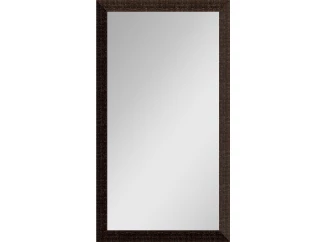 Nástěnné zrcadlo Glamour 40x80 cm, hnědá struktura