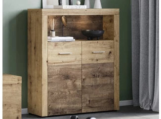 Skříňka s přihrádkou Fly, dub artisan/dub ribbeck