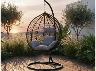 Závěsné křeslo Izeda, černé