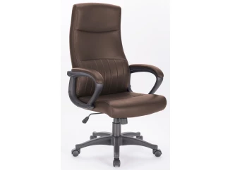 Kancelářské křeslo Damiano, hnědá ekokůže