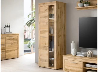 Vysoká vitrína Jana, 60 cm, dub wotan