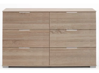 Zásuvková komoda Easy Plus, 130 cm, dub sonoma