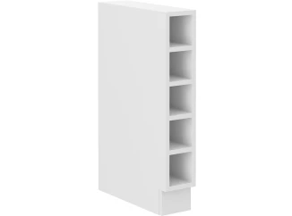 Dolní kuchyňský regál Luna, 15 cm, bílý