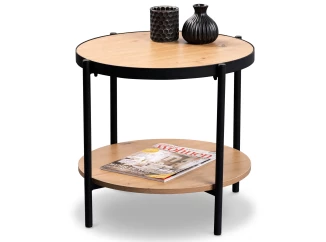 Kulatý stolek Pina, 60 cm, dub artisan