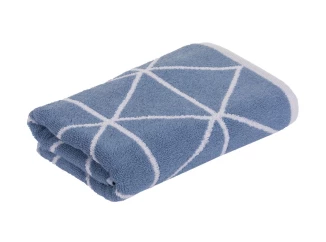Ručník Triangle 50x100 cm, Niagara modrá, grafický vzor