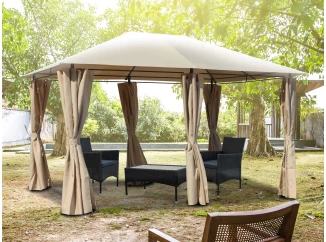 Velký zahradní altán Barbara 400x300 cm, béžový