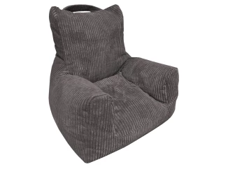 Dětské křeslo Tobi Plus, šedá strukturovaná látka