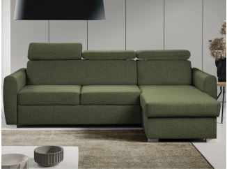 Rohová sedací souprava Mistic, lesní zelená látka