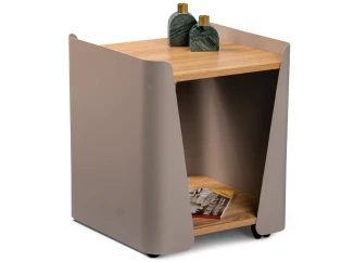 Odkládací stolek Sandro 3, dub/taupe