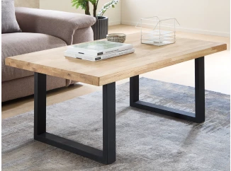 Konferenční stolek z dubového dřeva Chris U, 110x70 cm