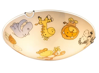 Stropní dětské osvětlení Kiddy 30 cm, zvířátka