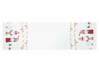 Běhoun na stůl Vánoční skřítci, 150x40 cm